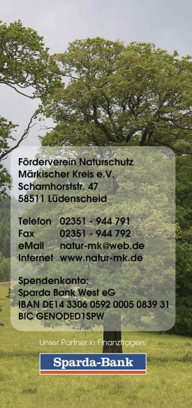 Poster zum Förderverein Naturschutz Märkischer Kreis e.V. Poster zum Förderverein Naturschutz Märkischer Kreis e.V.
