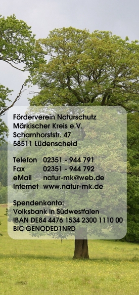 Poster zum Förderverein Naturschutz Märkischer Kreis e.V. Poster zum Förderverein Naturschutz Märkischer Kreis e.V.
