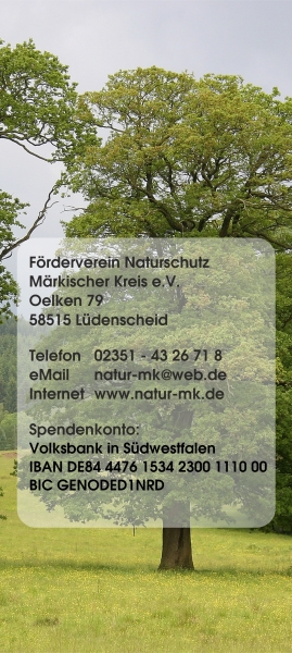 Poster zum Förderverein Naturschutz Märkischer Kreis e.V.